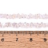 Electroplate Transparent Glass Beads Strands EGLA-Q139-01A-A07-4