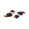 Rack Plating Alloy Enamel Pendants ENAM-K050-03B-2