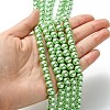 Eco-Friendly Glass Pearl Beads Strands HY-A008-8mm-RB008-4