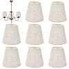 8Pcs Linen with Iron Lamp Shades AJEW-WH0609-303-1