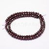 Natural Garnet Beads Strands LS-G-F460-28-2