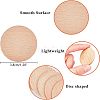 Beech Wooden Round Pieces LS-WOOD-WH0101-32B-3