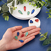 48Pcs 12 Style Alloy Enamel Links Connectors ENAM-BY0001-05-5