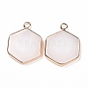 Natural White Jade Pendants G-G990-06KCG-2