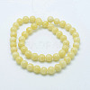 Natural Mashan Jade Round Beads Strands X-G-D263-4mm-XS06-3