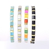 Rectangle Glass Seed Beads Stretch Bracelets BJEW-JB05297-2