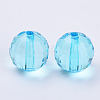 Transparent Acrylic Beads TACR-Q254-22mm-V40-2