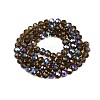 Electroplate Glass Beads Strands EGLA-A044-T6mm-L16-3