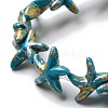 Synthetic Turquoise Dyed Beads Strands G-P507-04R-2
