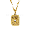 Stylish 304 Stainless Steel Sunbeam Pendant Necklaces for Women Daily Wear YM0399-7-1