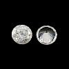 Diamond Shaped Cubic Zirconia Pointed Back Cabochons ZIRC-R004-6mm-01-1