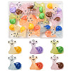 20Pcs Snail Resin Pendants RESI-FS0002-12-1