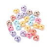 UV Plating Iridescent Opaque Acrylic Beads OACR-C014-03-1