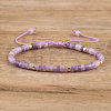 Natural Lepidolite Beaded Braided Bracelets QH4784-12-1