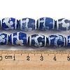 Blue Tibetan Style dZi Beads Strands TDZI-NH0001-C01-01-5
