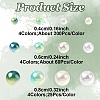 1140Pcs 12 Styles ABS Plastic Imitation Pearl Beads KY-YW0001-96A-3