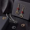 40Pcs 2 Colors Stainless Steel Pendants STAS-UN0028-48-3