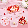 120Pcs 6 Colors Dyed Synthetic Coral Beads CORA-SC0001-28B-7