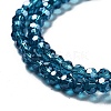 Electroplate Transparent Glass Beads Strands EGLA-A035-T3mm-A12-3