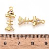 Brass Micro Pave Cubic Zirconia Pendants KK-N263-80G-3