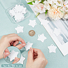 30Pcs Blank Double-sided Heat Transfer Aluminium Pendants DIY-BC0014-63B-3