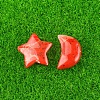 Natural Red Jasper Healing Moon & Star Ornaments PW-WG13036-03-1