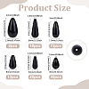 85Pcs 6 Styles ABS Plastic Beads KY-PH0002-15-2