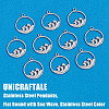 Unicraftale 10Pcs 304 Stainless Steel Pendants STAS-UN0041-64-5