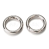 Zinc Alloy Spring Gate Rings X-PALLOY-C100-01P-02-2