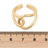 Hollow Brass Open Cuff Rings for Women RJEW-G343-08G-5