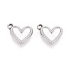 304 Stainless Steel Pendant Cabochon Settings STAS-T067-01P-1