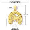 Brass Pendants KK-OY001-38G-2