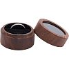 Walnut Wooden Engagement Ring Boxes CON-WH0072-87-1