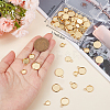 80Pcs 4 Styles 304 Stainless Steel Pendant Cabochon Settings STAS-BBC0002-33-3