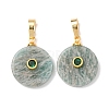 Natural Amazonite Pendants G-P628-03G-06-1