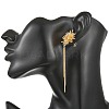 Brass Micro Pave Cubic Zirconia Dangle Earrings EJEW-JE07487-2