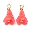 Dyed Synthetic Coral Pendants GG-CBAC295-03G-2