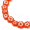 Handmade Millefiori Lampwork Beads Strands LAMP-F035-09A-3