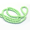 Baking Painted Glass Round Bead Strands X-DGLA-Q020-8mm-22-3