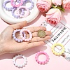 10Pcs Flocky Acrylic Beads OACR-YW0004-08-5