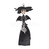 Halloween Polyester & Alloy & Synthetic Turquoise & Brass Big Pendants PALLOY-JF04559-1