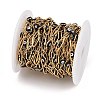 304 Stainless Steel Enamel Evil Eye & Rhombus Link Chains CHS-K021-13G-05-2