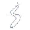 Evil Eye Plastic Link Chain Necklace NJEW-H169-03P-2