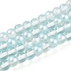 Baking Paint Transparent Glass Beads Strands DGLA-N011-6mm-05-1
