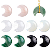 HOBBIESAY 10Pcs 5 Styles Natural & Synthetic Mixed Gemstone Cabochons G-HY0001-05-1