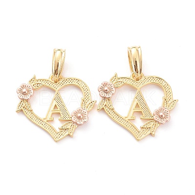Real 18K Gold Plated Brass  Pendants KK-J042-43G-A-1
