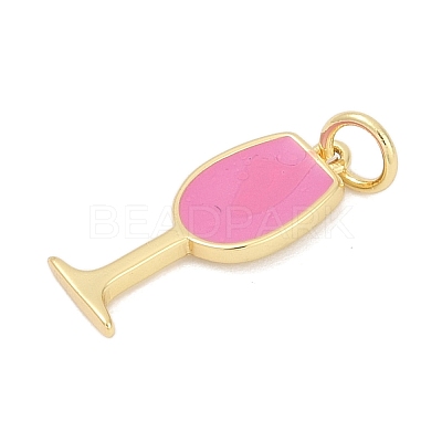 Brass Enamel Pendants KK-U062-02B-02-1