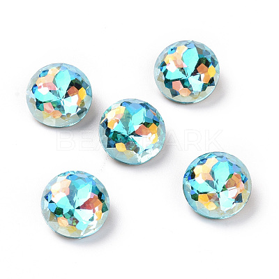 Light AB Style K9 Glass Rhinestone Cabochons RGLA-J036-A-LA-1
