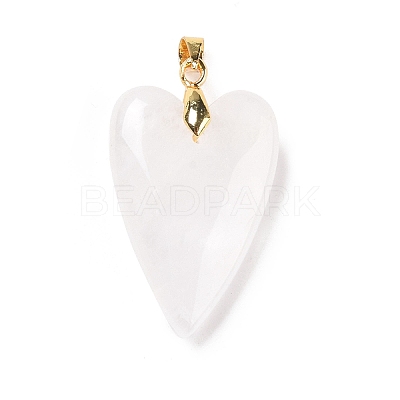 Natural Quartz Crystal Pendants X-G-E570-01G-12-1