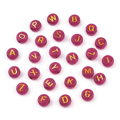 Plating Acrylic Beads OACR-P017-A01-1